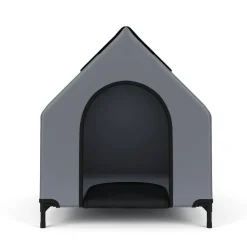Hundebett Hundehütte erhöht 90 x 65 cm anthrazit
