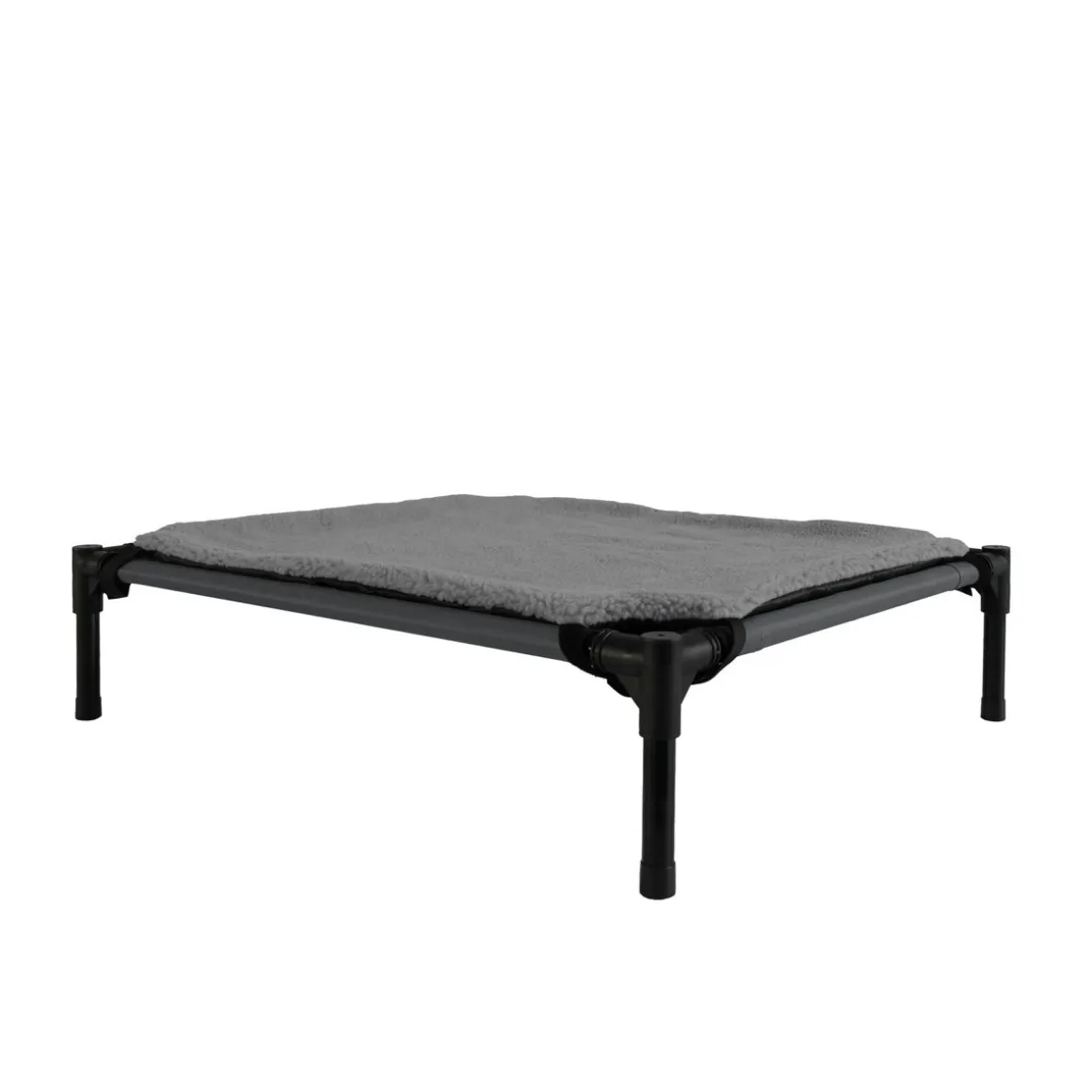Hundebett Katzenbett erhöht mit Sonnendach M anthrazit/schwarz