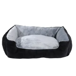 Hundebett Katzenbett NERO M schwarz/grau