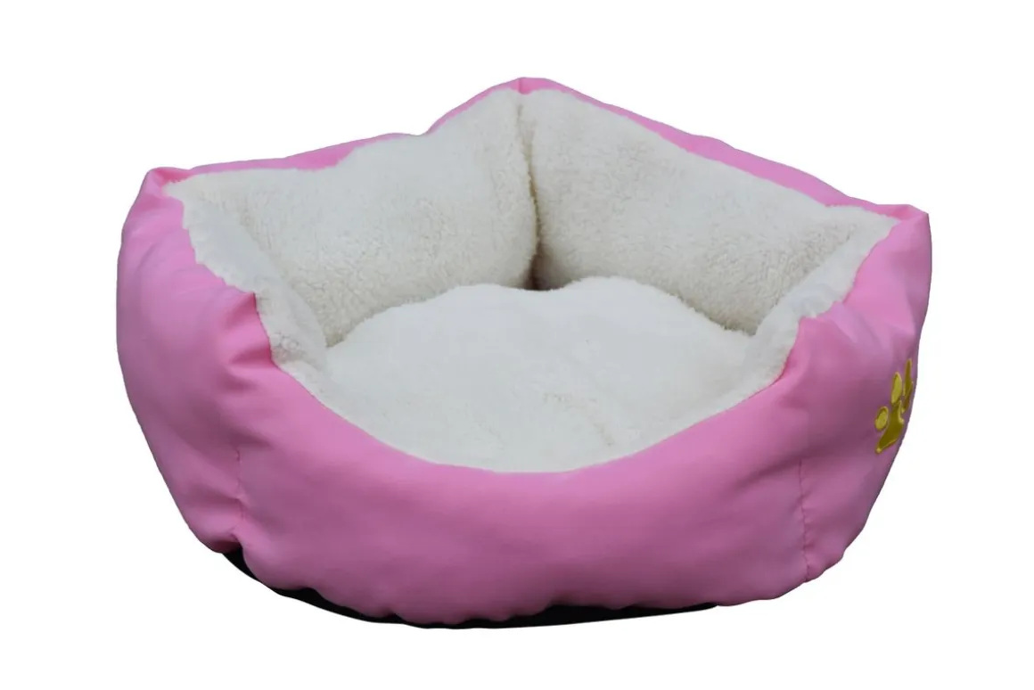 Hundebett Katzenbett PFÖTCHEN M pink