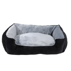 Hundebett NERO L schwarz/grau