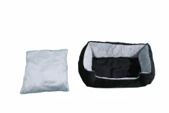 Hundebett NERO XL schwarz/grau