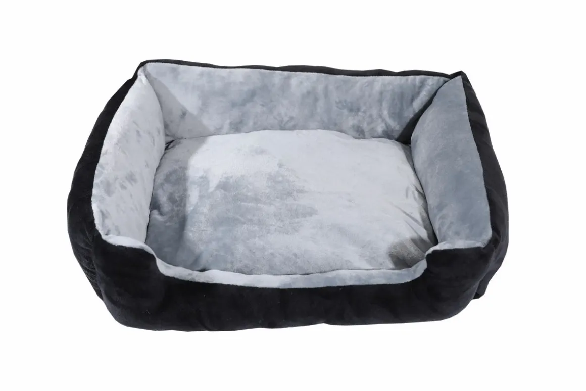 Hundebett NERO XL schwarz/grau