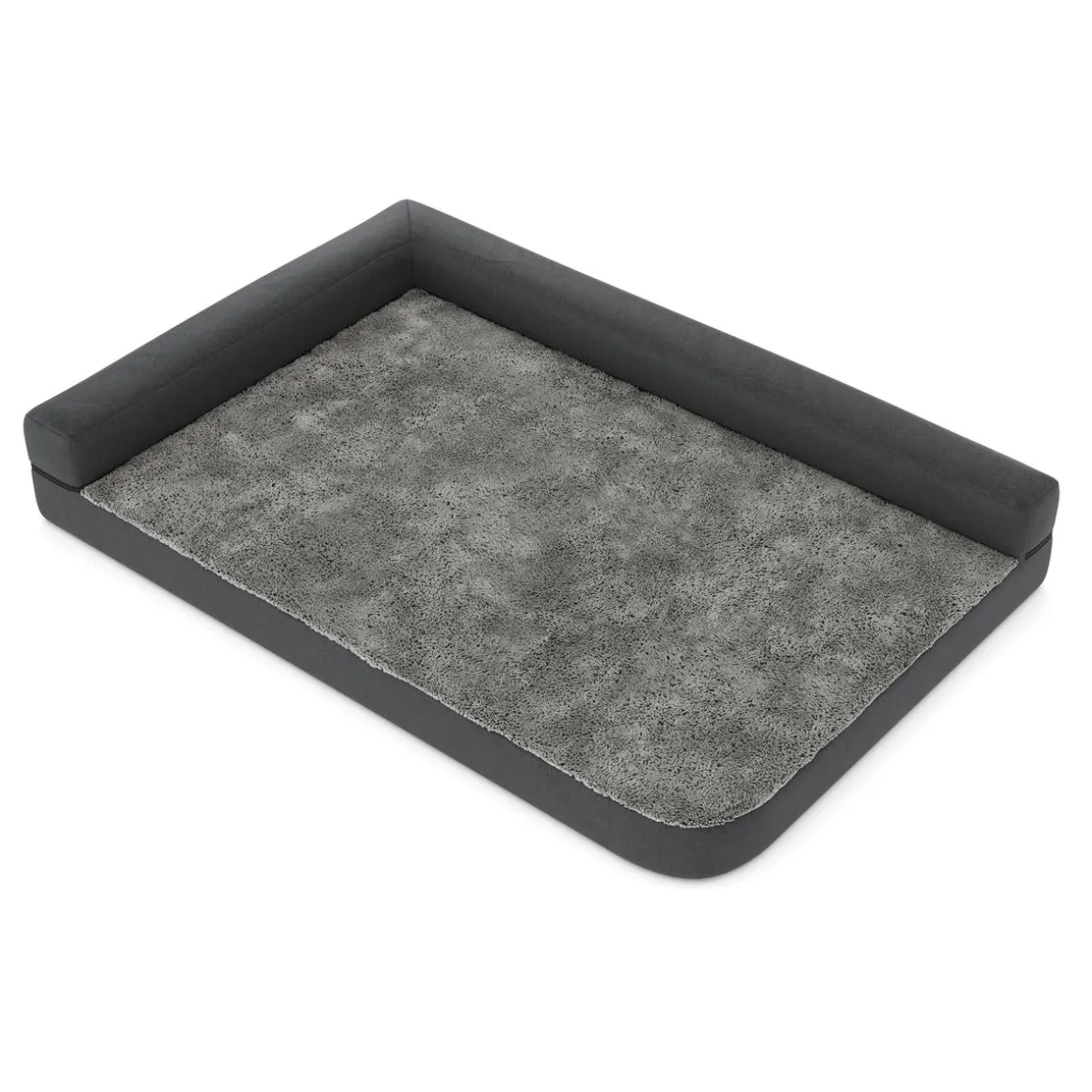 Hundebett orthopädisch WINSTON 120 x 80 cm grau