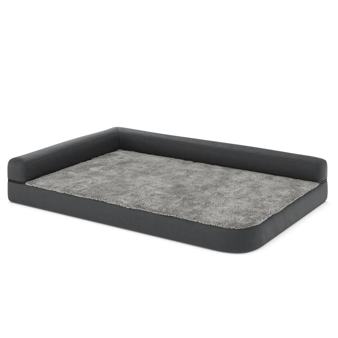 Hundebett orthopädisch WINSTON 120 x 80 cm grau
