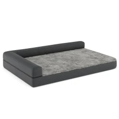 Hundebett orthopädisch WINSTON 120 x 80 cm grau
