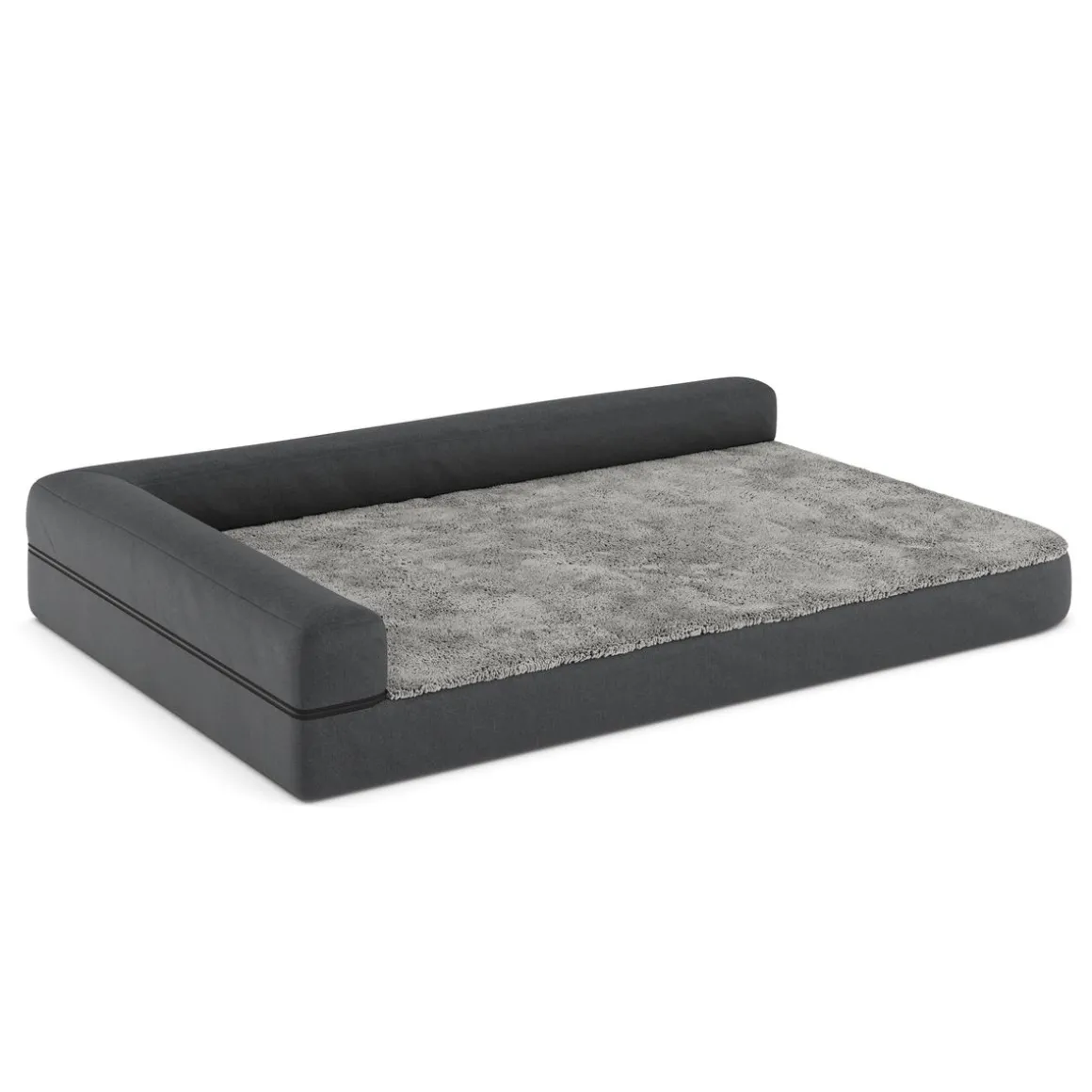 Hundebett orthopädisch WINSTON 120 x 80 cm grau