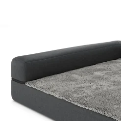 Hundebett orthopädisch WINSTON 120 x 80 cm grau