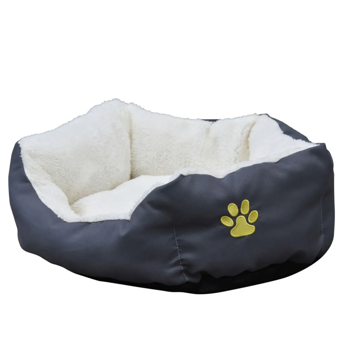 Hundebett PFÖTCHEN L grau