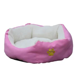 Hundebett PFÖTCHEN L pink