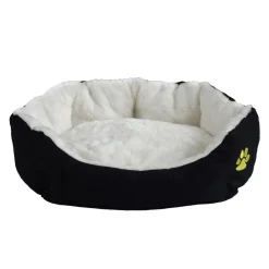 Hundebett PFÖTCHEN L schwarz