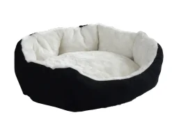 Hundebett PFÖTCHEN XL schwarz