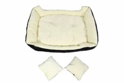 Hundebett SCHNUFFEL beige/schwarz