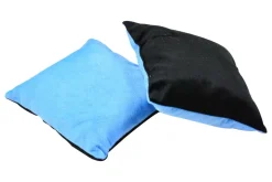 Hundebett SCHNUFFEL blau/schwarz