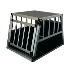 Hundebox Alu geneigte Rückseite S schwarz