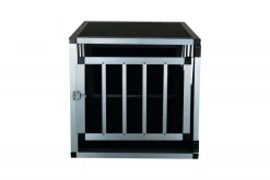 Hundebox Alu geneigte Rückseite S schwarz