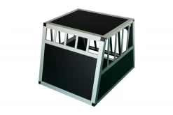 Hundebox Alu geneigte Rückseite S schwarz