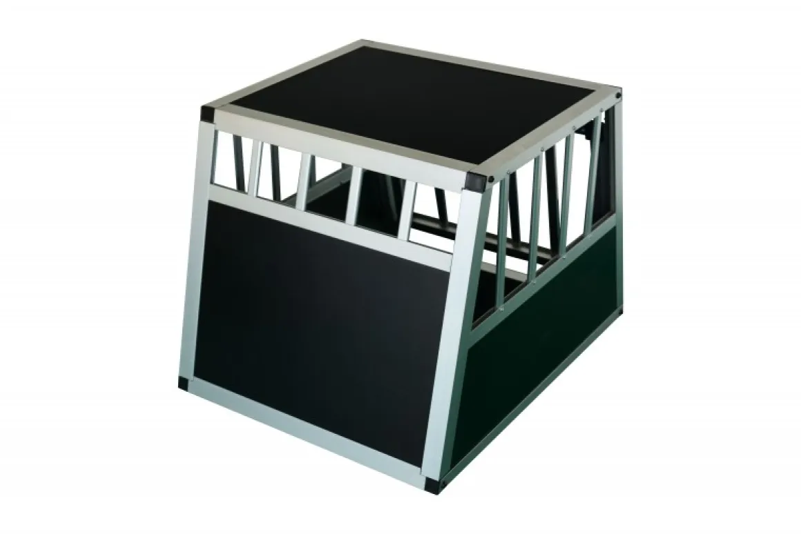Hundebox Alu geneigte Rückseite S schwarz