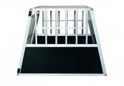 Hundebox Alu geneigte Rückseite M schwarz