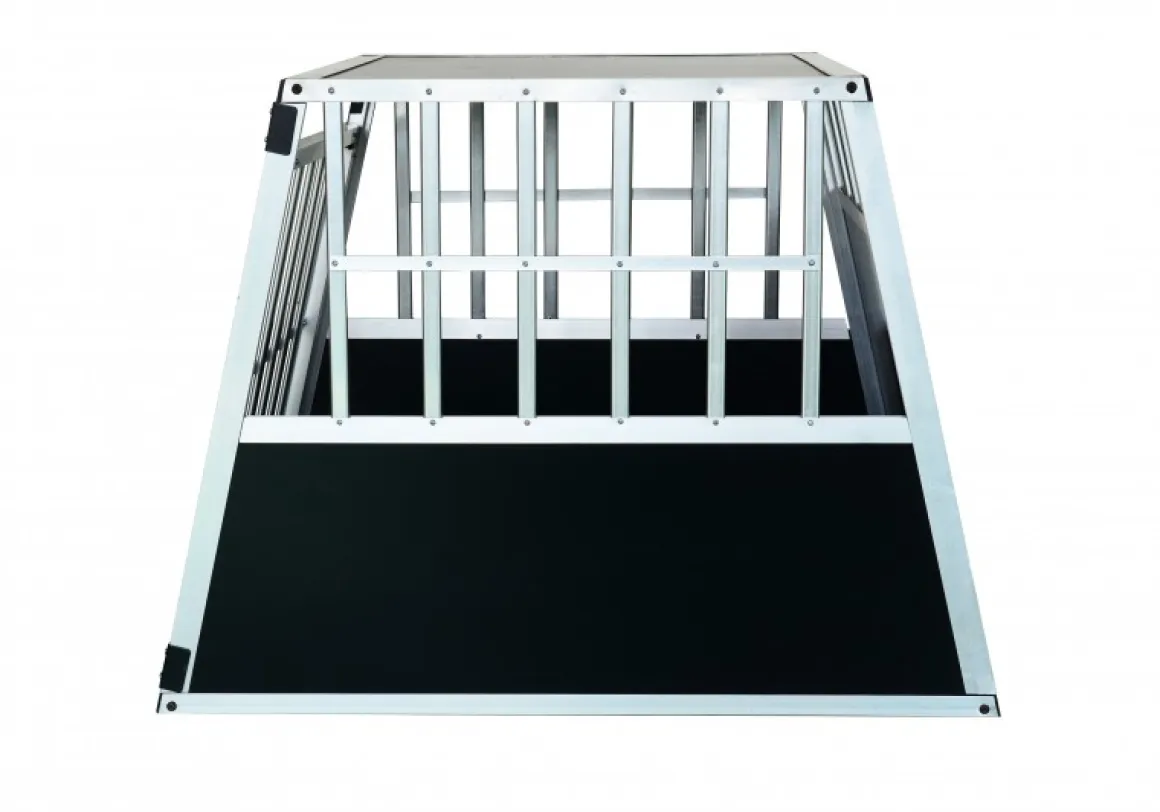 Hundebox Alu geneigte Rückseite M schwarz