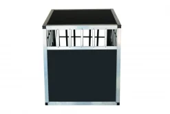 Hundebox Alu geneigte Rückseite M schwarz