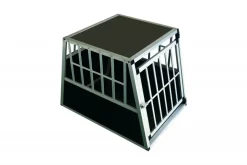 Hundebox Alu geneigte Rückseite M schwarz