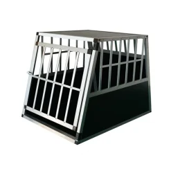 Hundebox Alu geneigte Rückseite M schwarz