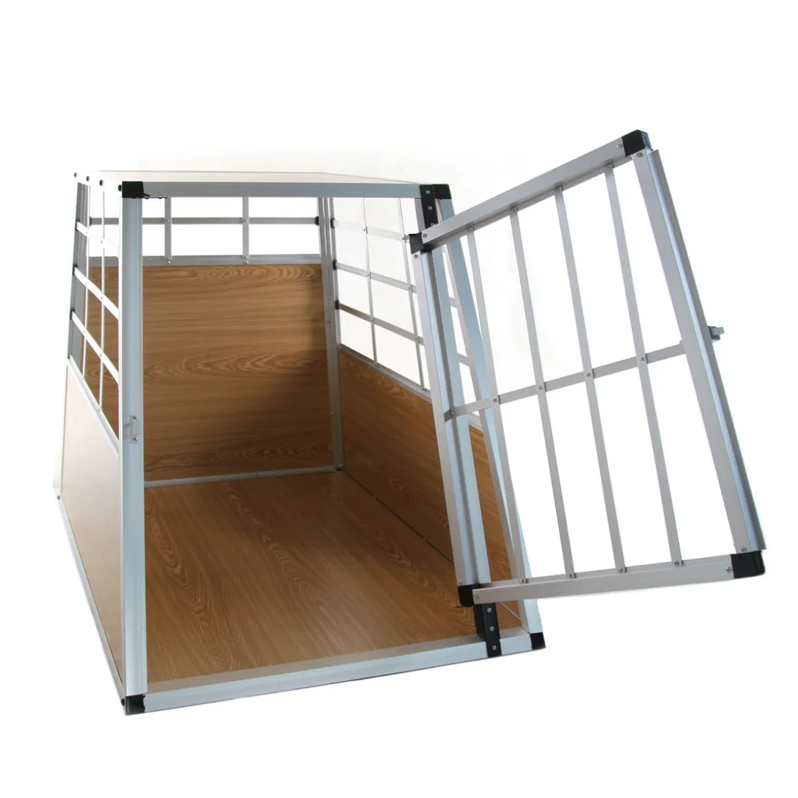 Hundebox Alu M hellbraun