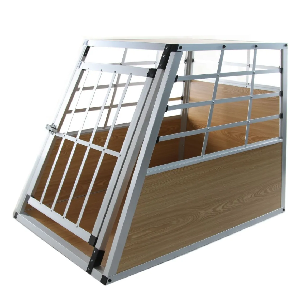 Hundebox Alu M hellbraun