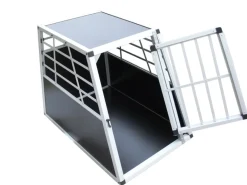 Hundebox Alu M schwarz