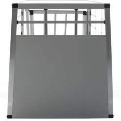 Hundebox Alu S grau