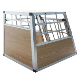 Hundebox Alu S hellbraun