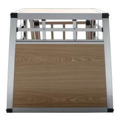 Hundebox Alu S hellbraun