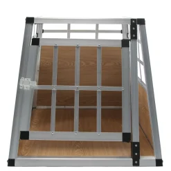Hundebox Alu S hellbraun