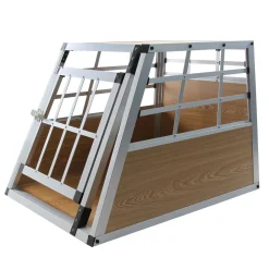Hundebox Alu S hellbraun