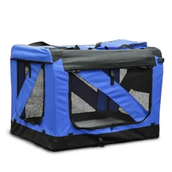 Hundebox faltbar L blau