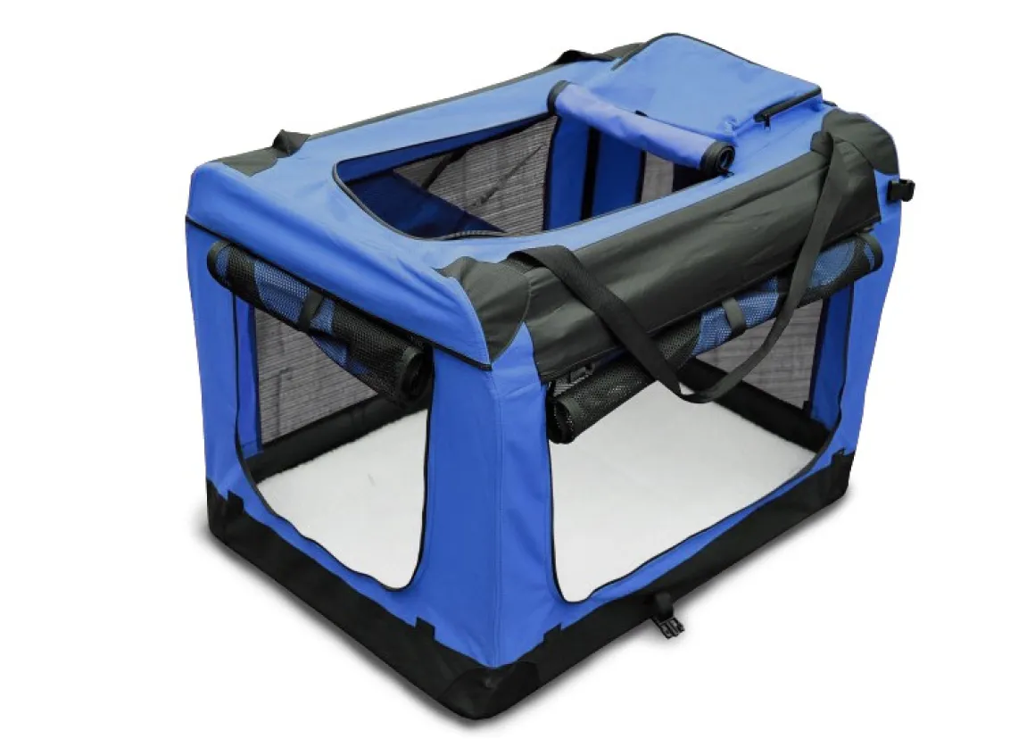 Hundebox faltbar L blau