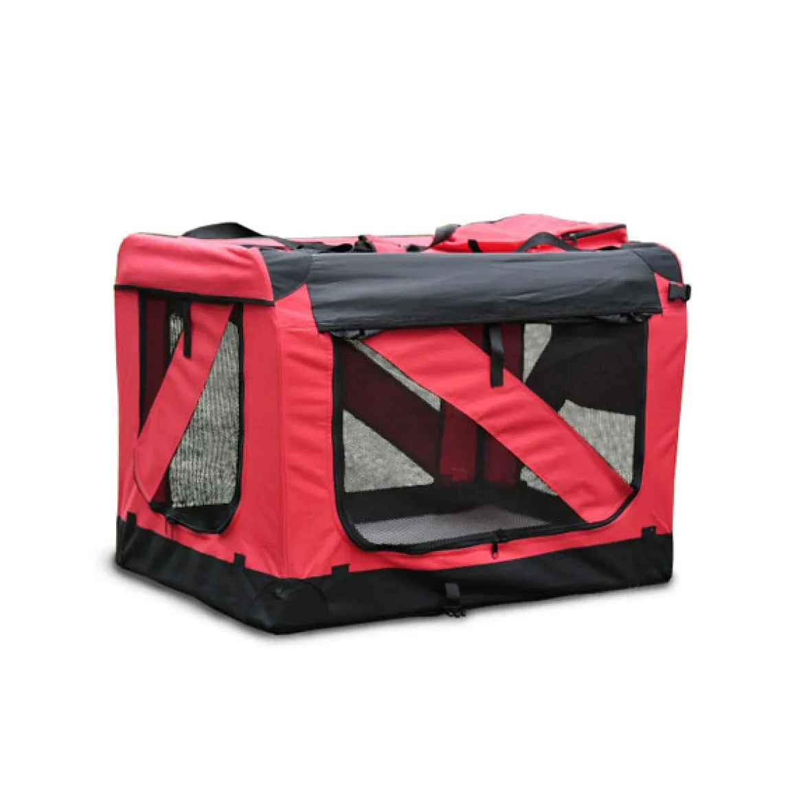 Hundebox faltbar M rot