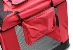 Hundebox faltbar M rot