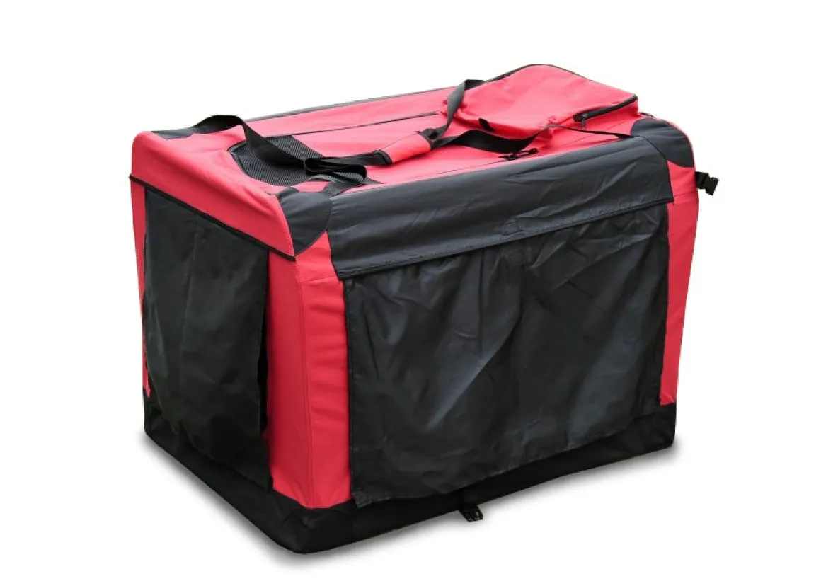 Hundebox faltbar M rot