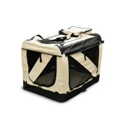Hundebox faltbar S beige