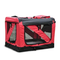 Hundebox faltbar S rot