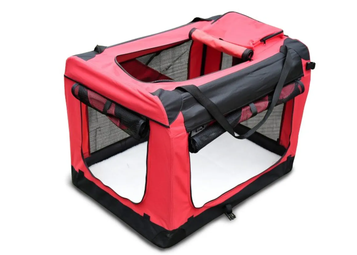 Hundebox faltbar XXL rot