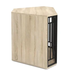 Hundebox 111 x 60 x 67 cm braun/schwarz