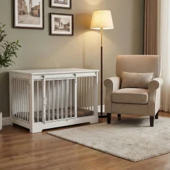 Hundebox 100 x 60 x 68 cm weiss