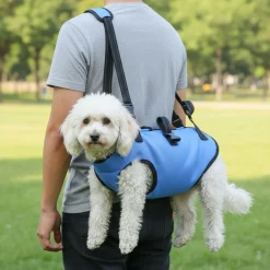 Hundegeschirr Hebehilfe Grösse XL blau/schwarz