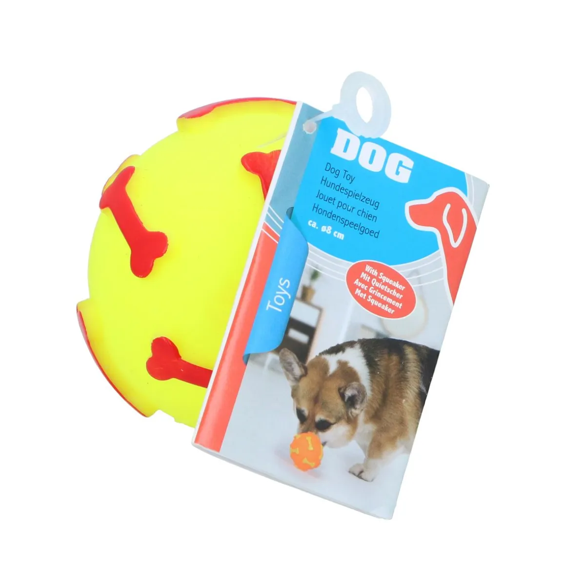 Hundespielzeug Ball mit Quietscher 8 cm