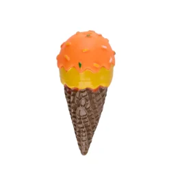 Hundespielzeug Eiswaffel 7 x 14 cm bunt