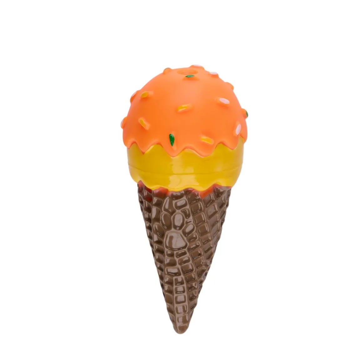 Hundespielzeug Eiswaffel 7 x 14 cm bunt