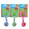 Hundespielzeug Tau Knoten und Beissring 16 cm
